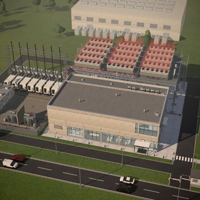 Interactive 3D data center preview